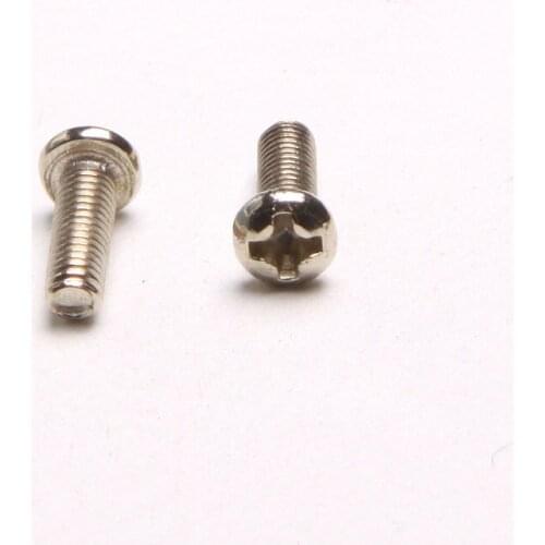 30PCS-M5*6/8/10/12/16 GB818 Round Screws [Nickel Plating] Electronic Screws Cross Plate Head Machine Screws