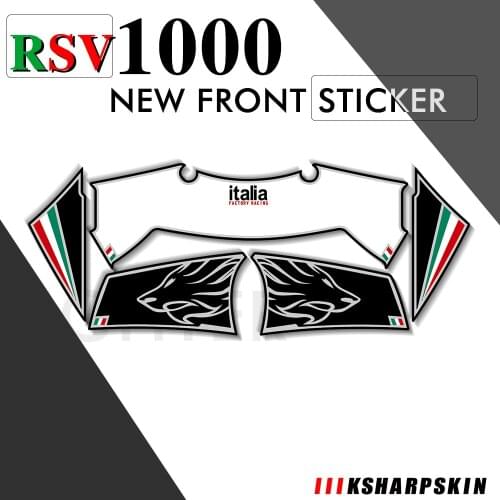 3D Gel Motorcycle Front Fairing Decals Sticker Case for Aprilia RSV1000 Mille RSV1000R 2001 - 2003 rsv 1000