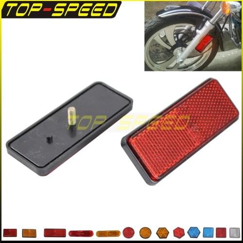 ATV Dirt Bike Caravan Lorry Car Motorcycle Front Fork Leg Slide Safety Reflector Sticker Bolt On Reflective Tape Strip Safe Mark