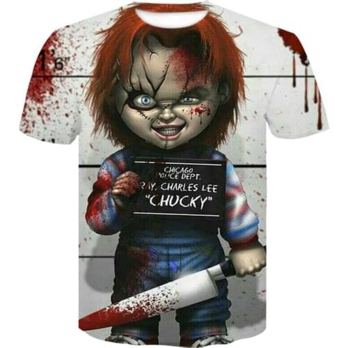 Brand design Chucky 3D Printed T Shirts Men Women Children shirt Fashion Casual Short Sleeve Breathable Teens T-shirt tops