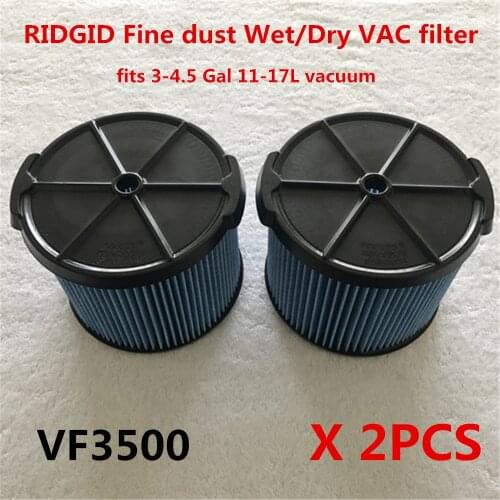 2pcs Filter for Ridgid VF3500 Vacuum Cleaner 3-Layer Pleated Paper Vacuum Filter 3-4.5gal 11-17L vacuum cleaner parts accessory
