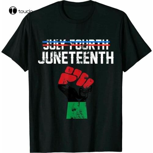 Juneteenth Shirt Black History American African T-Shirt Tee Cotton