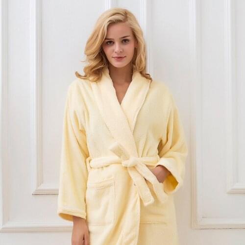New Winter Bathrobe Women Thick Cotton Long Female Robe Good Quality Brand Bath Robe Plus Size Thick Women Nightwear Bathrobe