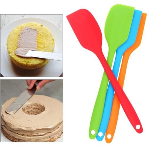 HILIFE Cake Cream Butter Spatula Butter Mixer Cake Brush Mixing Batter Scraper Silicone Pastry Spatula Baking Pastry Tools