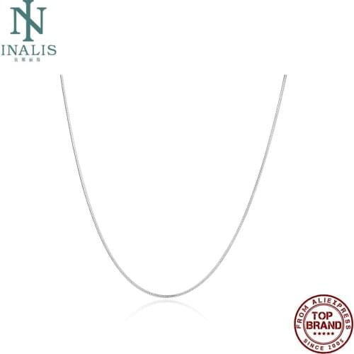 INALIS Trendy Chain 24 Inches Necklaces For Women And Men Minimalist Style Copper Necklace Fashion Jewelry Gift Send Girlfriend