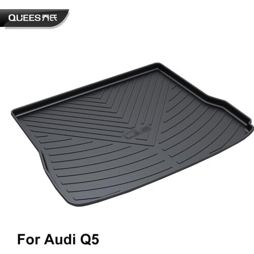 QUEES Custom Fit Cargo Liner Boot Tray Trunk Floor Mat for Audi Q5 Mk1 2008 2009 2010 2011 2012 2013 2014 2015 2016 2017