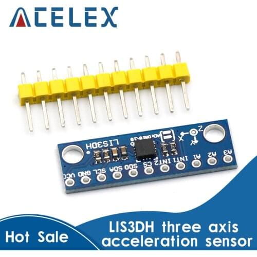 LIS3DH Triaxial Acceleration Temperature Sensor Three Converters Motion Accelerometer Module Development Board Replace ADXL345