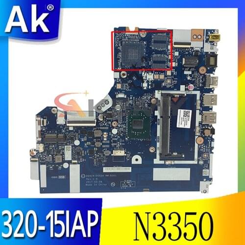 Laptop motherboard For LENOVO Ideapad 320-15IAP N3350 Mainboard NM-B301 5B20P20644 DDR3
