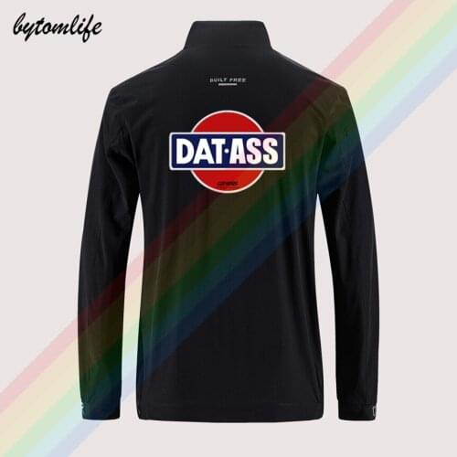 New Nissan JDM Datsun Slim Sport Jacket Mens Street Windbreaker Zipper Thin Jacket Mens Casual Back Printing Jacket Asian Size