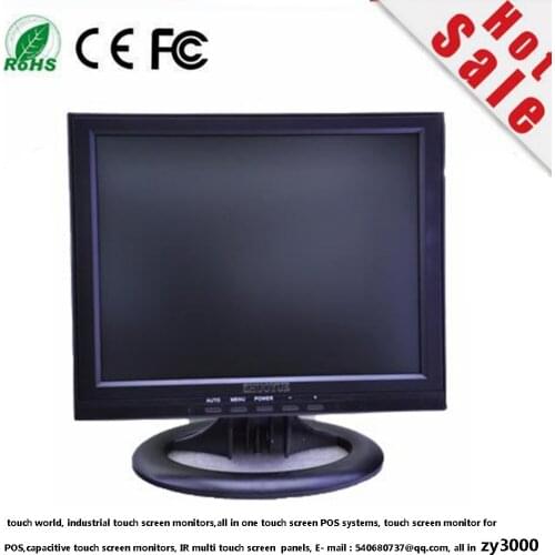New stock 12" 4:3 touchscreen monitor 1024*768 VGA DVI USB input cheapest touch screen display