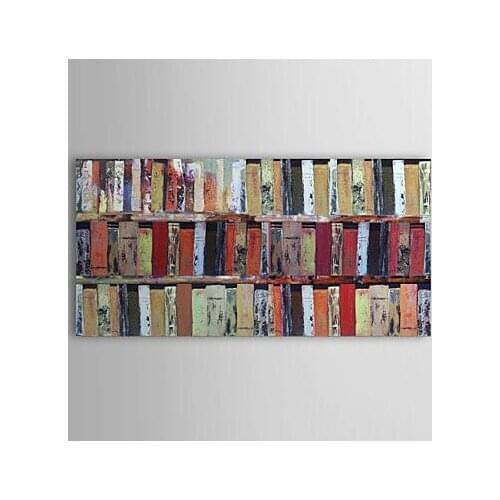 Handmade Modern Abstract Oil Painting Bookshelf Wall Art Home Decort Canvas Painting Wall Pictures for Living Room Wall Painting