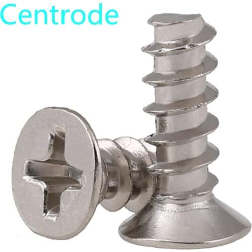 Philips Tapping Flat End Small Screw Cross Countersunk Flat Head Flat Tail Self Tapping Screws KB M2.6M3M3.5M4 200Pcs