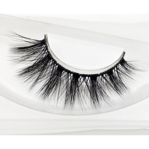 Visofree Eyelashes Wonderful Effect Eyelashes Handmade Human Hair Lashes Makeup False Eyelashes Transparent 1 pairs silk d26