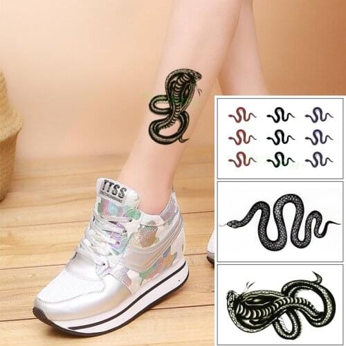 Waterproof Temporary Tattoo Sticker Snake Small Animal Body Art Fake Tatto Flash Tatoo Leg Arm Hand Foot for Women Men