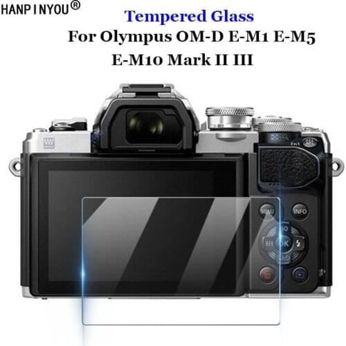 For Olympus OM-D E-M1 E-M5 E-M10 Mark I II III Clear Tempered Glass 9H 2.5D Camera LCD Screen Protector Film Guard