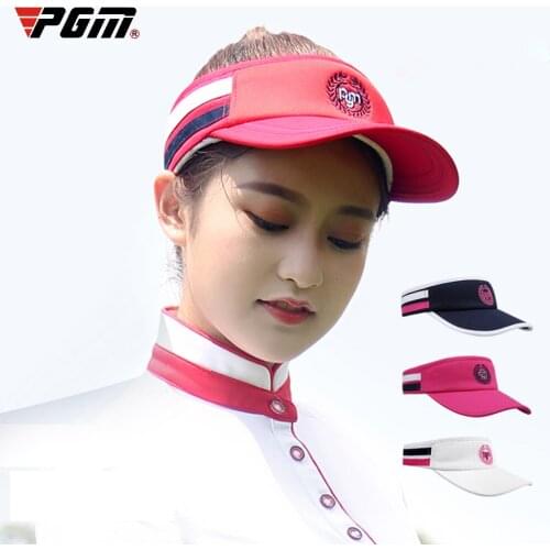 PGM Women Cotton Golf Hat Empty Top Light Comfortable Adjustable Sport Anti-UV Cap Suitable For Outdoor Sports Running Sunscreen