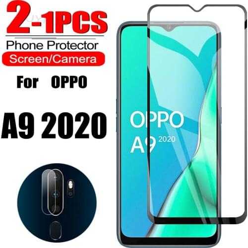 1-2Pcs 9H Protective Tempered Glass For OPPO A9 2020 Phone Screen Safety Glass For OPPO A 9 2020 A92020 A9(2020)Camera Lens Film