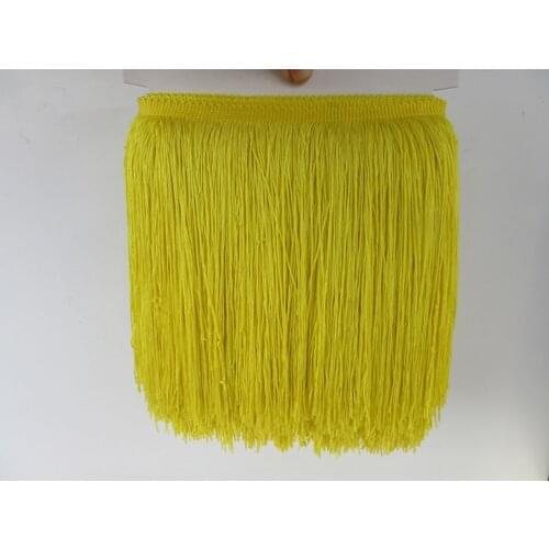 10 Yards 30CM Lace Fringe yellow Trim Polyester Tassel Fringe Trimming For Diy Latin Dress Stage Clothes Accessories Lace Ribbon