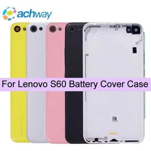 100% Original New For Lenovo S60 Battery Door Back Cover Housing Case + Power Volume Buttons Replacement Parts For Lenovo S60