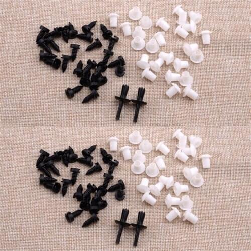 104Pcs/Set Car Door Card Trim Clips Nylon Fit for Land Rover Defender Replacement