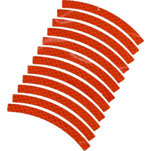 12pcs Reflective stickers for Childrens balance bikes Tape Safety Strips Tire decoration stickers 10‘’-14‘’ wheel decals