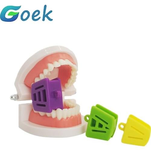 6pcs Dental Bite Block Oral Occlusal Pad Mouth Opener Props Cheek Retractor Rubber Cushion S M L Dentistry Tools Adult/Child