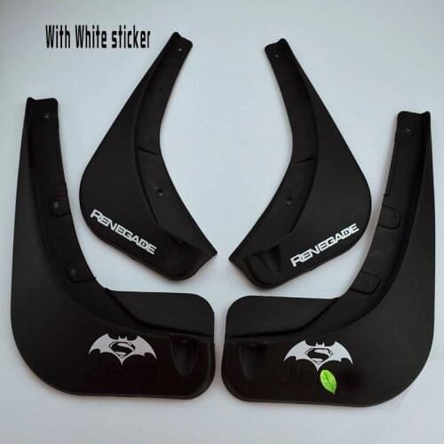 Car Styling Accessories Front & Rear Mudguards Mudflaps Mud Flap Splash Guard Fender for Jeep Renegade 2015 16 17 18