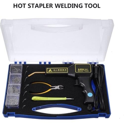 1set Car Bumper Repair Machine Hot Staples Plastic Repair System Welder Tools Welding Gun Plastic Welder Staples