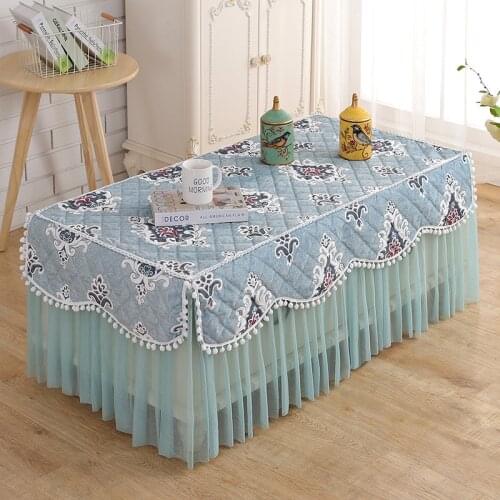 Home Decorative Table Cloth Anti-dust Table Cover Waterproof Tablecloth Dining Table Decor TV Stand Cover