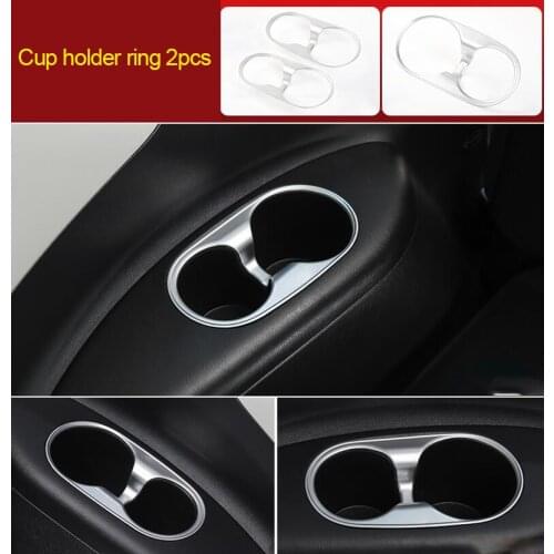 For Nissan Patrol y62 2017-2020 chrome Cup holder trim 2pcs