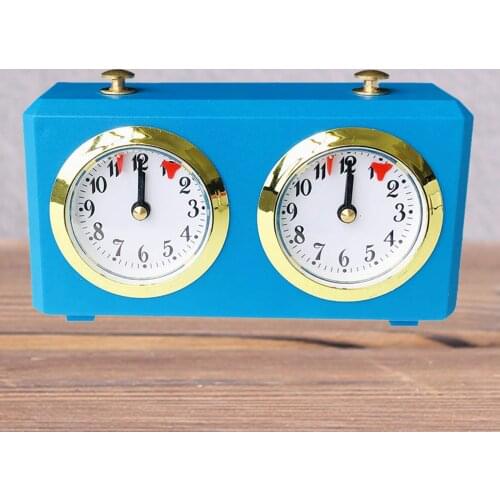 Classic Analog Chess Clock Portable Wind-Up Mechanical for Board Games