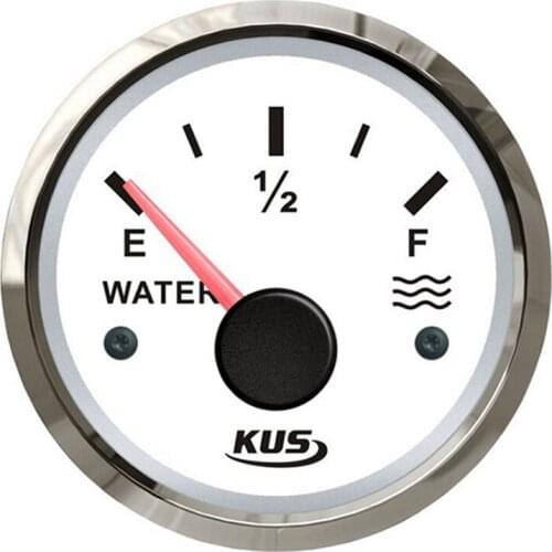 Kus 52mm 0~190ohm Water Tank Level Indicator Meter For Car Auto Boat With Backlight