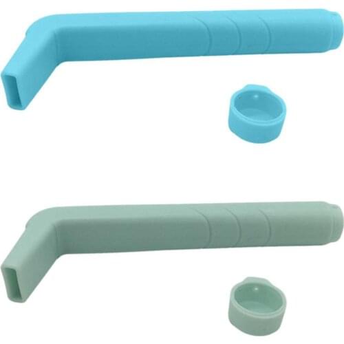 L-Shape Children Drink Straw Silicone Anti-Hiccup Straw Portable Drinks Tool Safe Drink Straw 1pcs Safe Drink Straw Classical