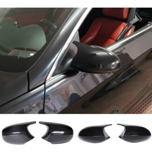 M3 Style 2x Mirror Cover E90 Car Rearview Mirror Cover Cap For BMW E90 E91 PRE-LCI 2005-2007 E92 E93 2006-2009 E80 E81 E87