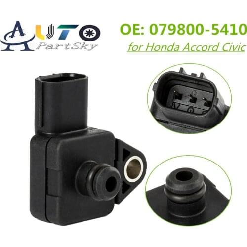 Genuine OEM Manifold Air Pressure MAP Sensor 079800-5410 0798005410 37830-PGK-A01 For Honda Accord Civic Crv Pilot Acura Rsxmd