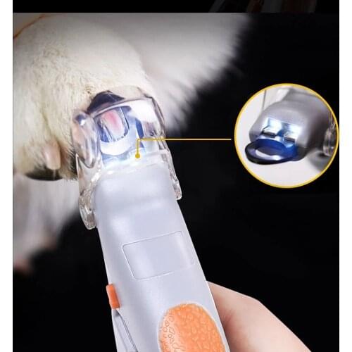 Professional Pet Nail Clipper Scissors Pet Dog Cat Nail Toe Claw Clippers Scissor LED Light Nail Trimmer for Animals Pet Supplie