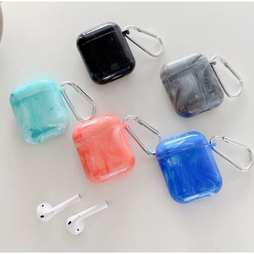 Luxury Hard PC Earphone Case For Airpods 2 1 Marble Pattern Cases Coque For Apple Airpods Pro Air Pods Shockproof Fundas Cover
