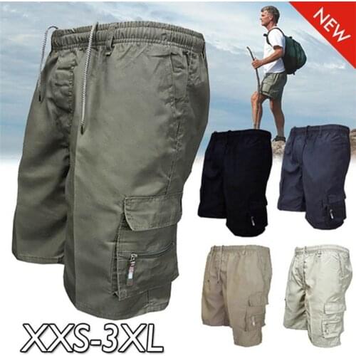 Mens Cargo Shorts Men Tactics Shorts Summer Army Short Pants Male Streetwear Casual Side-pocket Vintage Pant Breathable Cool