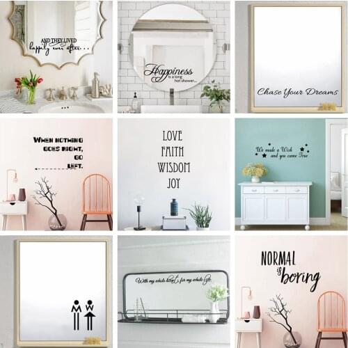 Modern Interesting Text Environmental Protection Vinyl Stickers Removable Wall Sticker Room Decoration