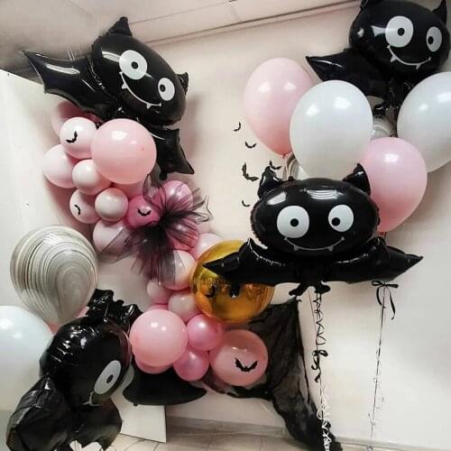 Halloween Decorations Bat Skull Ghost Pumpkin Balloons Fun Birthday Hallowmas Festival Party Decor Supplies Helium Air Balloon