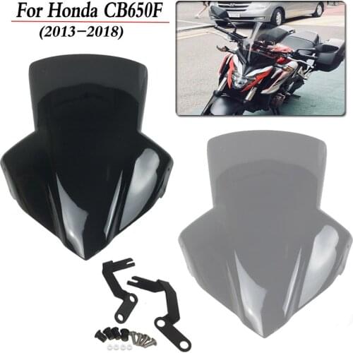 Windscreen For Honda CB650F CB650 F 2013 2014 2015 2016 2017 2018 Windshield Wind deflector Flyscreen Protector Moto Accessories