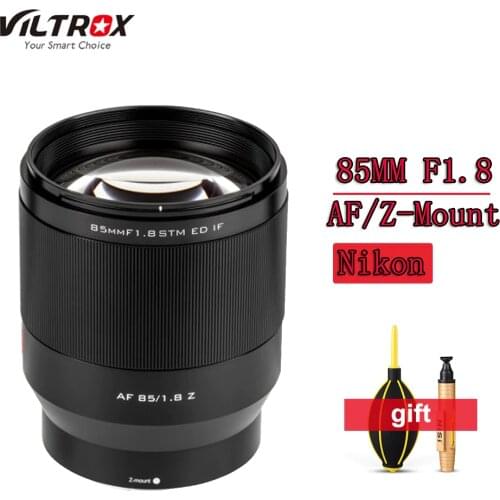 VILTROX 85mm F1.8 Lens Full frame telephoto lens Auto Focus AF Portrait Lens for Nikon Z-mount Cameras Z5 Z50 Z6 Z6II Z7 Z7II