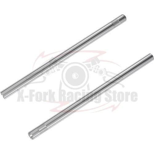 Front Fork Inner Tubes 1 Pair Shock Pipes Silver Motorcycle Bars For Yamaha RD250 1980-1982 1981 4L0-23110-00 32X566mm