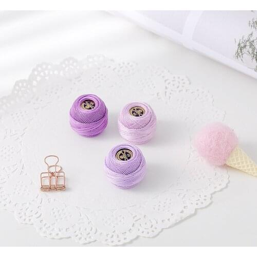 72 colors French DMC80 ART19 Handmade Lace Crochet Embroidery Soft Yarn Flower Knitting Crocheting Thread Hand Knitting 80meter