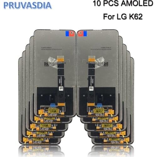 10 PCS High Quaitily 6.6'' LCD For LG K62 Display Touch Screen Digitizer Assembly For LG K62 LMK525 LM-K525H With Frame