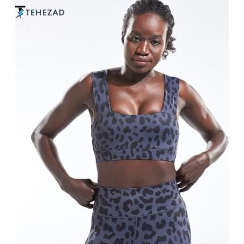 TEHEZAD Women Yoga Sport Bra Fitness Ladies Camis Female Clothing Workout Push Up Underwear Gym Large Size Running Top Tank