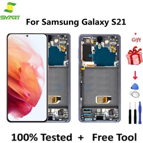 Lcd Screen Display For Samsung Galaxy S21 Lcd SM-G990F SM-G990F/DS With Frame Display Touch Screen Digitizer Assembly