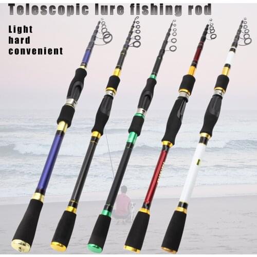 1.8m 2.1m 2.4m 2.7m Spinning Rod Portable carbon telescopic fishing rod Super light fast lure rod carp Trout fishing pole pesca