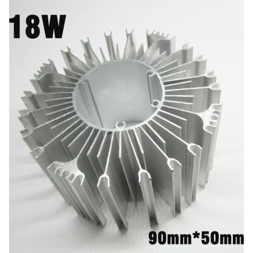 10pcs 18W LED Heat Sink, D90mm H50mm Aluminum Profile Radiator Cooler For 15W 18W 24W 30W LED PCB Radiator DIY Accessories