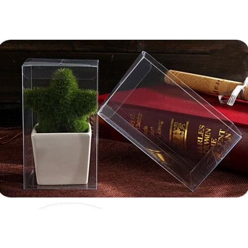 100pcs 4*4*10.5cm clear plastic pvc box packing boxes for gifts/chocolate/candy/cosmetic/crafts square transparent pvc Box
